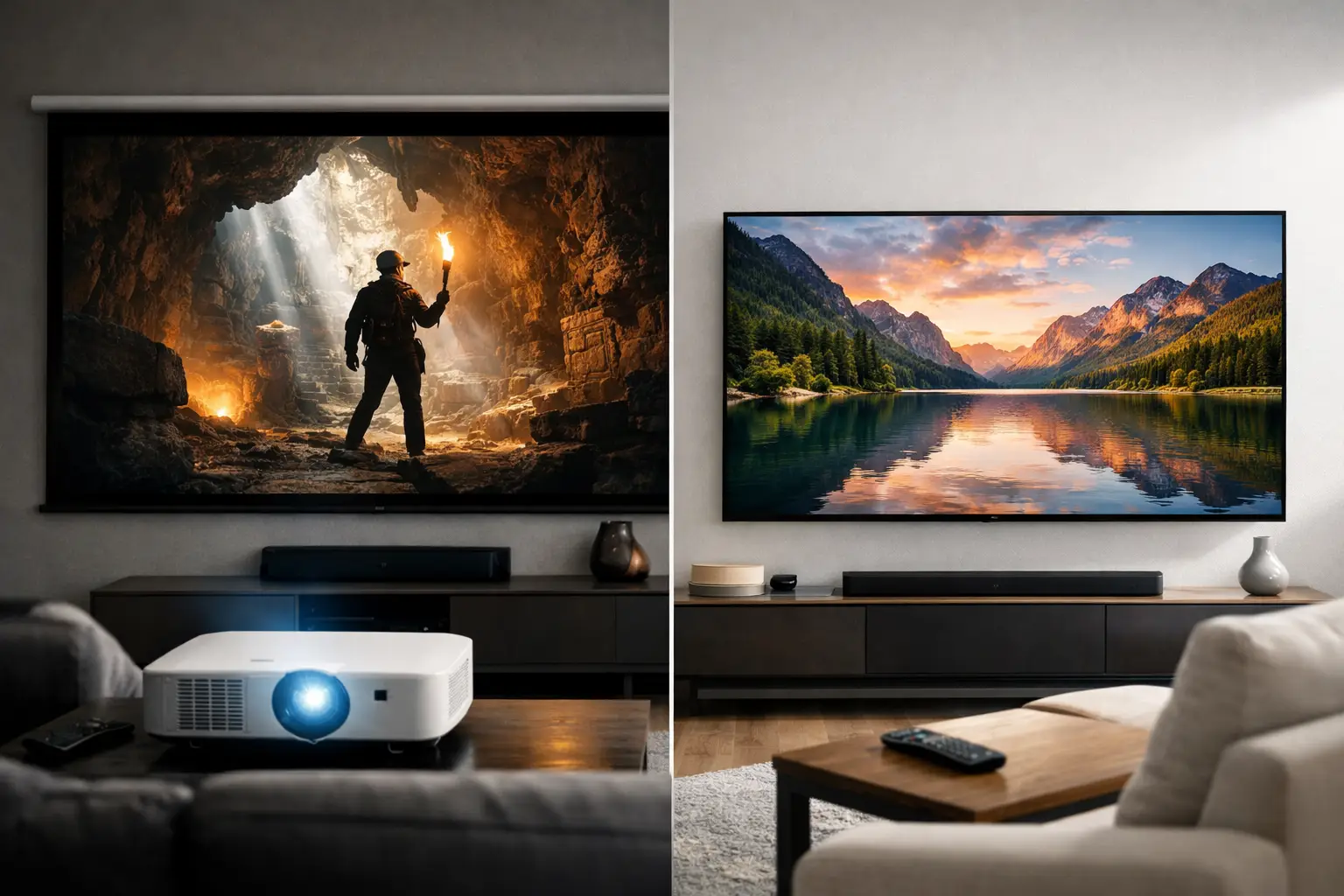 Projector Screen vs Smart TV: Which Wins?